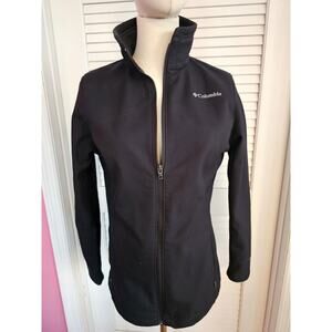 Columbia Womens Kruser Ridge Soft Shell Jacket Black SZ S OmniShield Water Resis